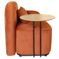 Fotoliu de birou DecoPrim Shelly Placaj / Orange Beige photo 4