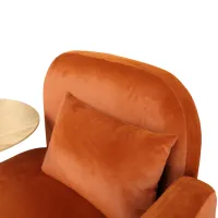 Fotoliu de birou DecoPrim Shelly Placaj / Orange Beige photo 5