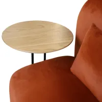 Fotoliu de birou DecoPrim Shelly Placaj / Orange Beige photo 6