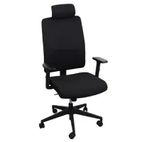 Fotoliu de birou DecoPrim Salvio M095A Placaj / Black 