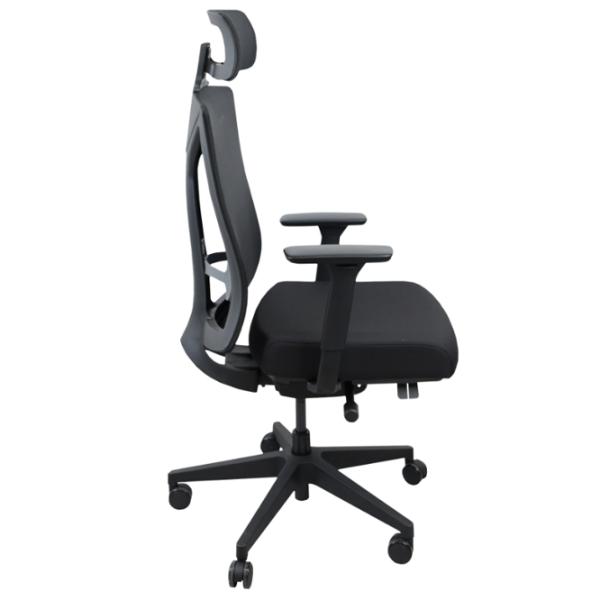 Fotoliu de birou DecoPrim Foden HB (8001A) Placaj / Black  photo 2