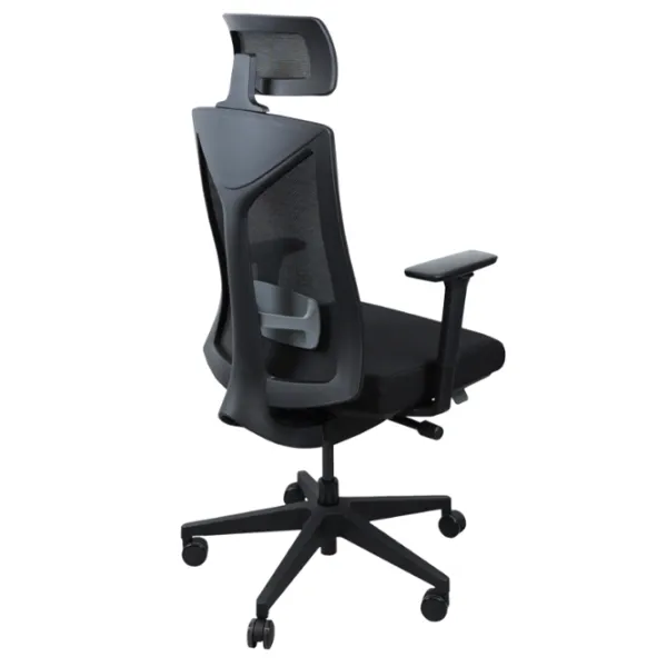 Fotoliu de birou DecoPrim Foden HB (8001A) Placaj / Black  photo 3