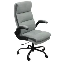 Fotoliu de birou DecoPrim Flod Placaj / Gray Black