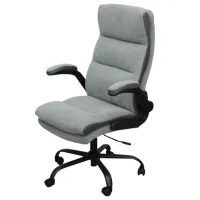 Fotoliu de birou DecoPrim Flod Placaj / Gray Black photo 2