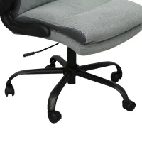 Fotoliu de birou DecoPrim Flod Placaj / Gray Black photo 5