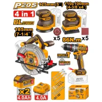 Set de instrumente INGCO COSLI251083 20 V / 4 photo 2