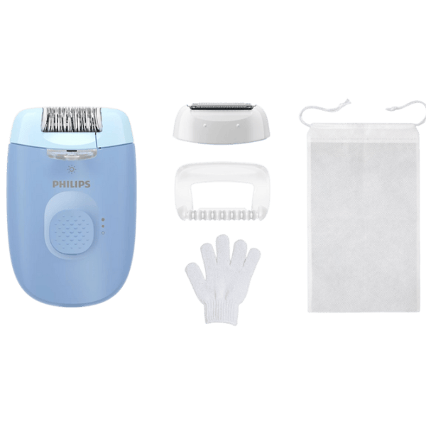 Epilator Philips BRE247/00 Uscată / Light blue Blue photo 1