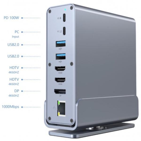 Адаптер Gembird A-CF-COMBO15-01 USB Type-C / Серый photo 7