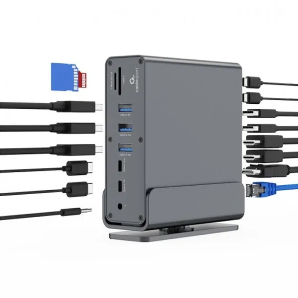 Адаптер Gembird A-CF-COMBO15-01 USB Type-C / Серый photo 9