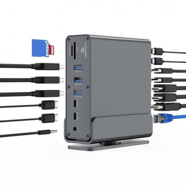 Адаптер Gembird A-CF-COMBO15-01 USB Type-C / Серый photo 9