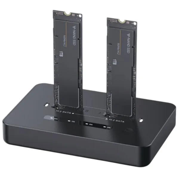Док-станция Gembird SATA & NVME USB Type-C / Черный photo 2