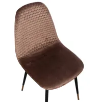 Scaun de bucătărie Viconi Zen Catifea/ Brown Black photo 3