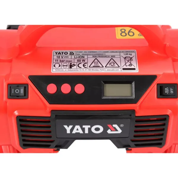 Автомобильный компрессор Yato YT23248 21 л/мин / 11 бар photo 6