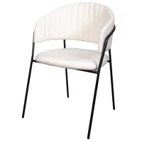 Scaun de bucătărie Viconi Laguna Catifea/ White Black