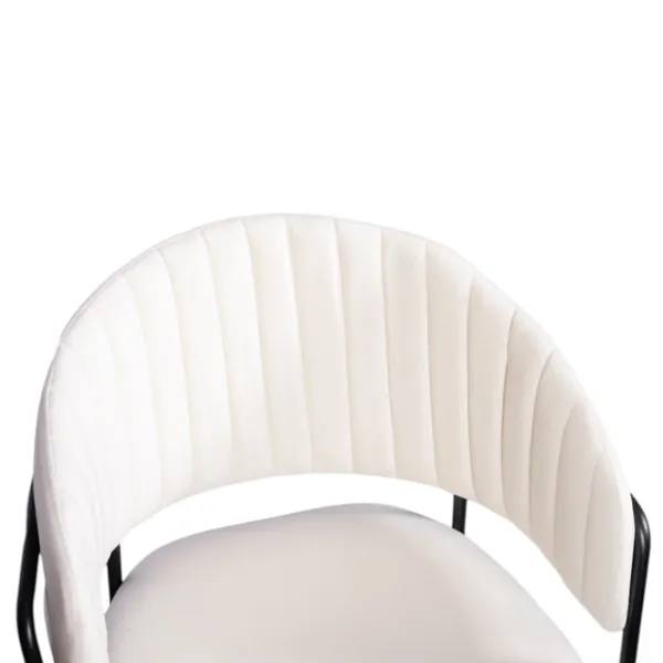 Scaun de bucătărie Viconi Laguna Catifea/ White Black photo 3