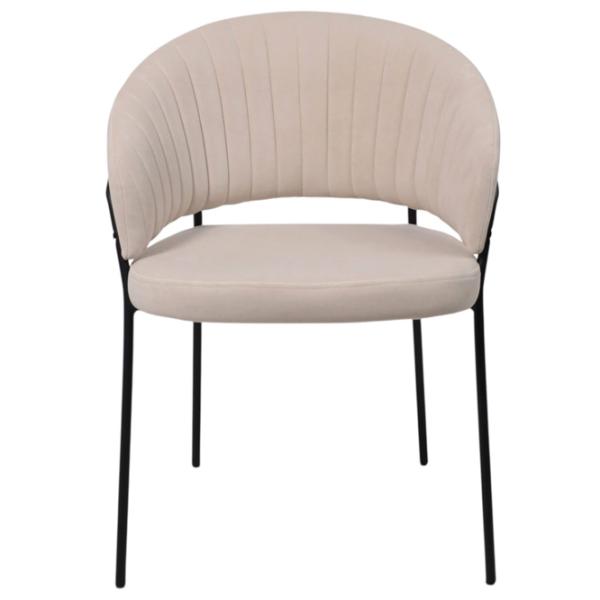 Scaun de bucătărie Viconi Laguna Catifea/ Beige Black photo 2