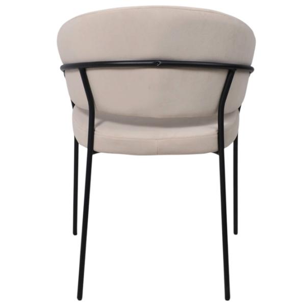 Scaun de bucătărie Viconi Laguna Catifea/ Beige Black photo 4