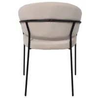 Scaun de bucătărie Viconi Laguna Catifea/ Beige Black photo 4
