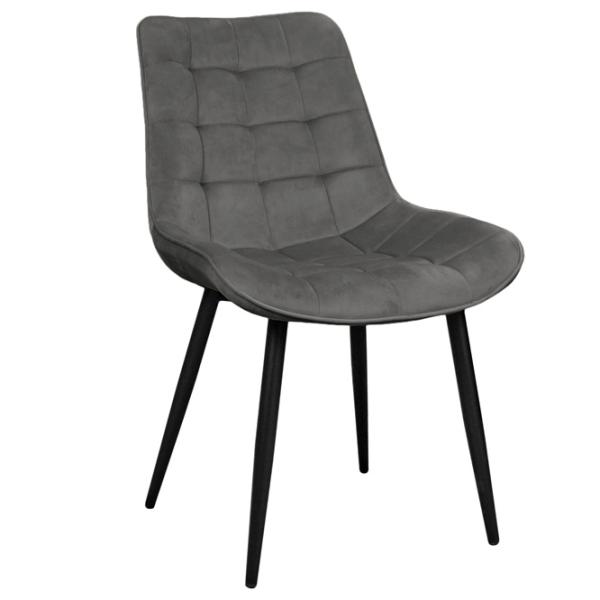 Scaun de bucătărie Viconi Milano Catifea/ Dark Gray Black photo 1