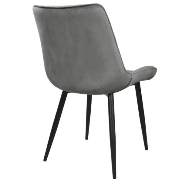 Scaun de bucătărie Viconi Milano Catifea/ Dark Gray Black photo 2