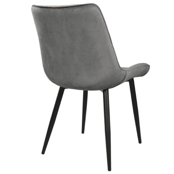 Scaun de bucătărie Viconi Milano Catifea/ Dark Gray Black photo 2