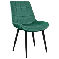 Scaun de bucătărie Viconi Milano Catifea/ Green Black