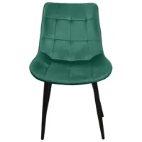 Scaun de bucătărie Viconi Milano Catifea/ Green Black photo 2