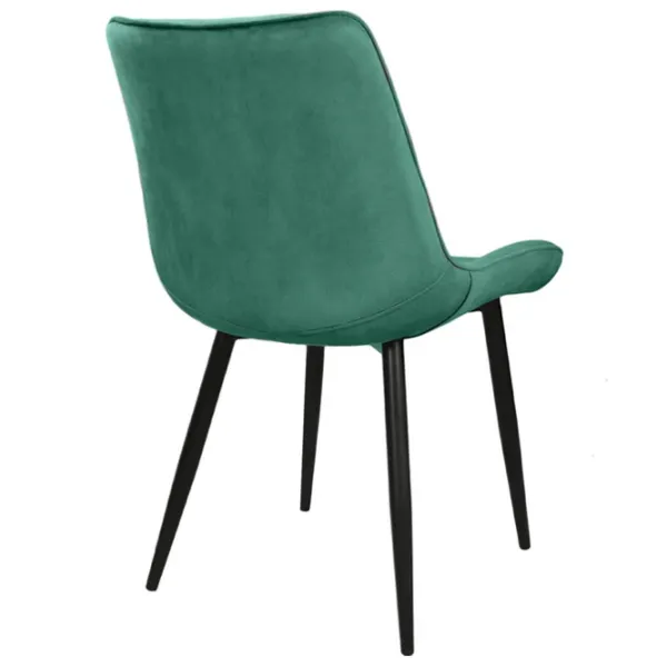 Scaun de bucătărie Viconi Milano Catifea/ Green Black photo 4