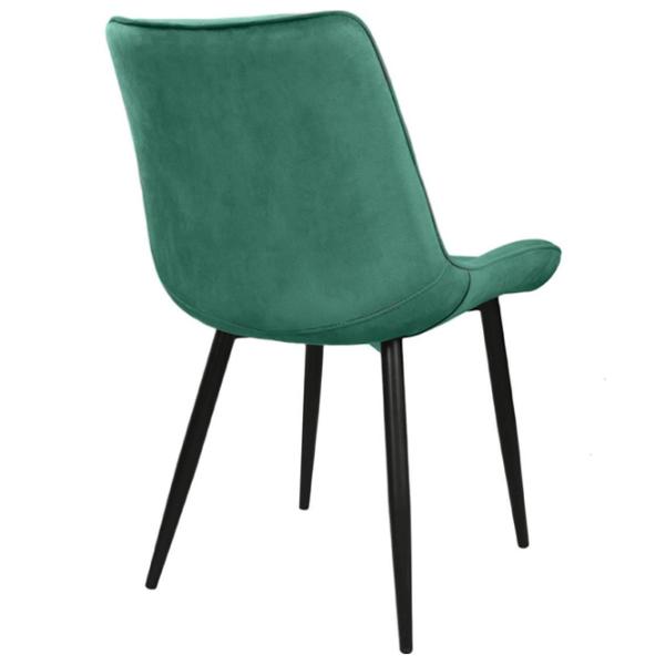 Scaun de bucătărie Viconi Milano Catifea/ Green Black photo 4