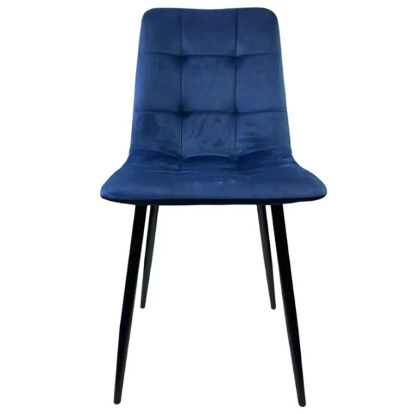 Scaun de bucătărie Viconi Pixel Catifea/ Dark Blue Black photo 1