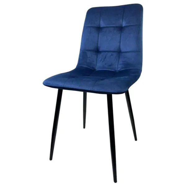 Scaun de bucătărie Viconi Pixel Catifea/ Dark Blue Black photo 2