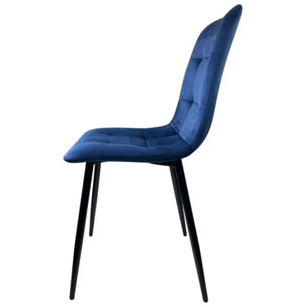 Scaun de bucătărie Viconi Pixel Catifea/ Dark Blue Black photo 3