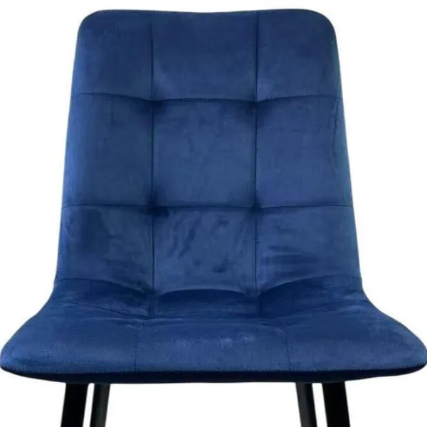 Scaun de bucătărie Viconi Pixel Catifea/ Dark Blue Black photo 5