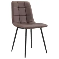 Scaun de bucătărie Viconi Pixel Catifea/ Brown Black