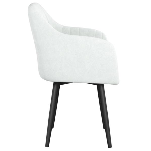 Scaun de bucătărie Viconi Linea Catifea/ White Black photo 3