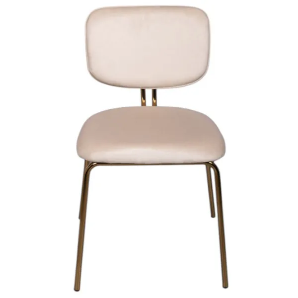 Scaun de bucătărie Viconi Victoria Velur/ Beige Gold photo 1