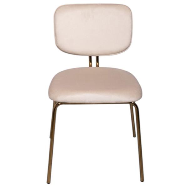 Scaun de bucătărie Viconi Victoria Velur/ Beige Gold photo 1