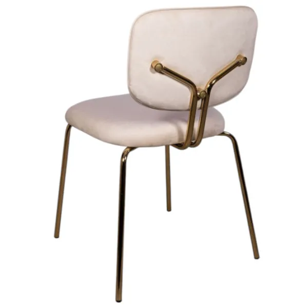 Scaun de bucătărie Viconi Victoria Velur/ Beige Gold photo 2