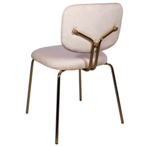 Scaun de bucătărie Viconi Victoria Velur/ Beige Gold photo 2
