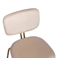 Scaun de bucătărie Viconi Victoria Velur/ Beige Gold photo 3