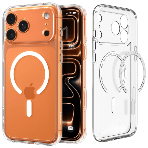 Чехол для смартфона Apple iPhone 17 Pro Spigen / MagSafe Back / ТПУ / Прозрачный Глянцевый белый photo 2
