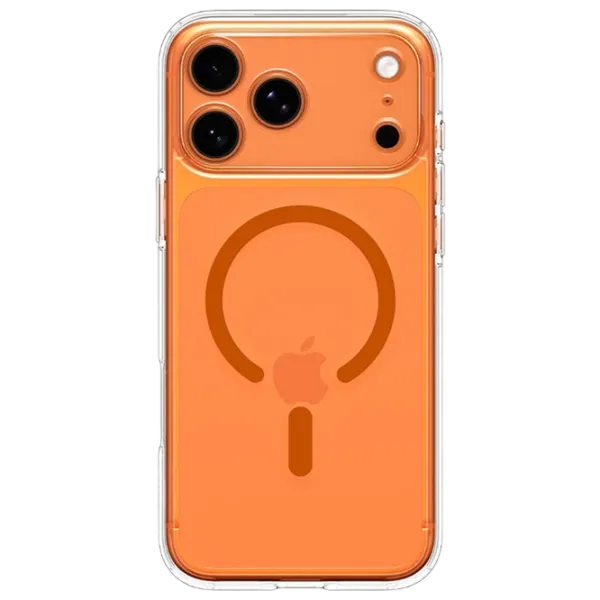 Чехол для смартфона Apple iPhone 17 Pro Spigen / MagSafe Back / ТПУ / Оранжевый Прозрачный photo 1