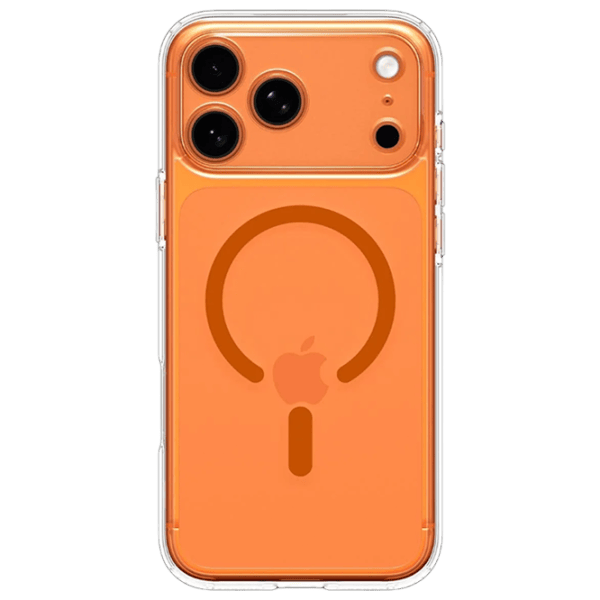 Чехол для смартфона Apple iPhone 17 Pro Spigen / MagSafe Back / ТПУ / Оранжевый Прозрачный photo 1