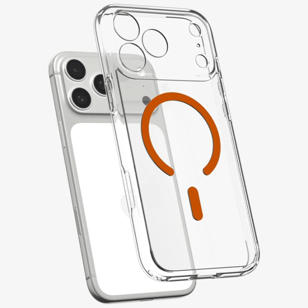 Чехол для смартфона Apple iPhone 17 Pro Spigen / MagSafe Back / ТПУ / Оранжевый Прозрачный photo 3