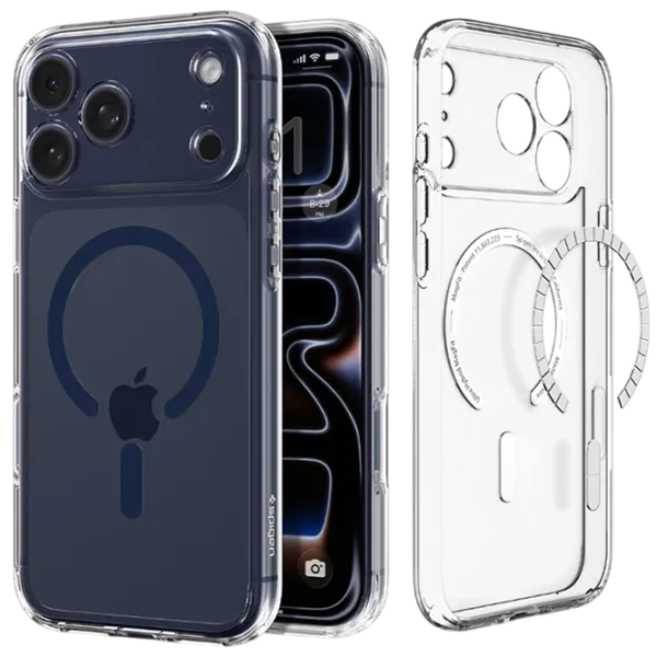 Чехол для смартфона Apple iPhone 17 Pro Spigen / MagSafe Back / ТПУ / Синий Прозрачный photo 2
