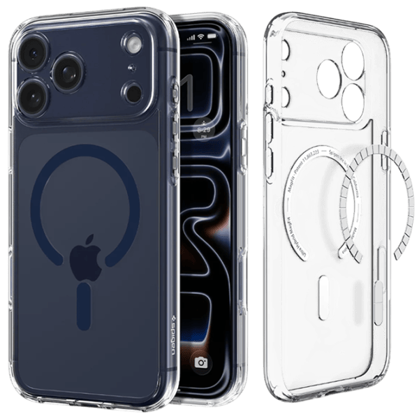 Чехол для смартфона Apple iPhone 17 Pro Spigen / MagSafe Back / ТПУ / Синий Прозрачный photo 2