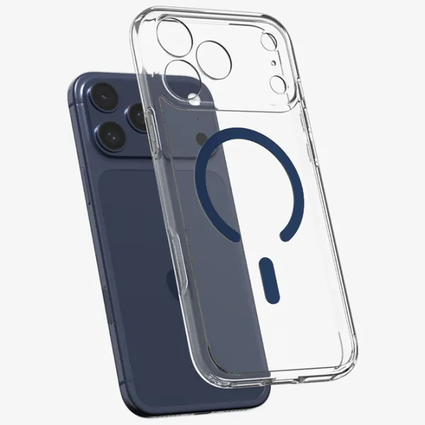 Чехол для смартфона Apple iPhone 17 Pro Spigen / MagSafe Back / ТПУ / Синий Прозрачный photo 3