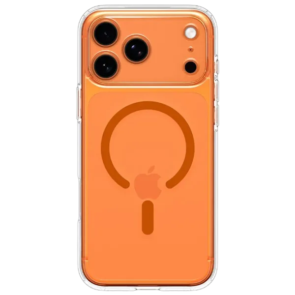Чехол для смартфона Apple iPhone 17 Pro Max Spigen / MagSafe Back / ПК / Оранжевый Прозрачный photo 1