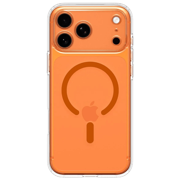 Чехол для смартфона Apple iPhone 17 Pro Max Spigen / MagSafe Back / ПК / Оранжевый Прозрачный photo 1