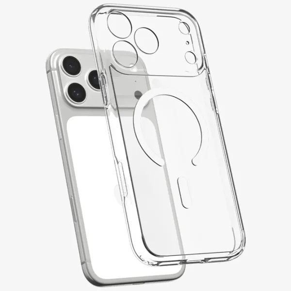 Чехол для смартфона Apple iPhone 17 Pro Max Spigen / MagSafe Back / ТПУ / Прозрачный Глянцевый белый photo 3